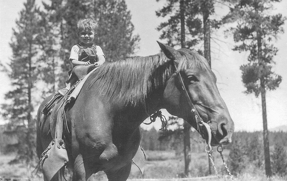 Jim on horseback - 1951