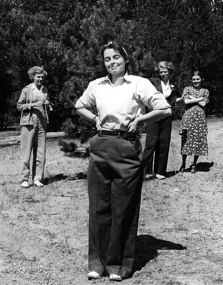 Leah and girls at her 'camp'.  The girl second from right looks like Virginia Stout, Stout being her later married name.