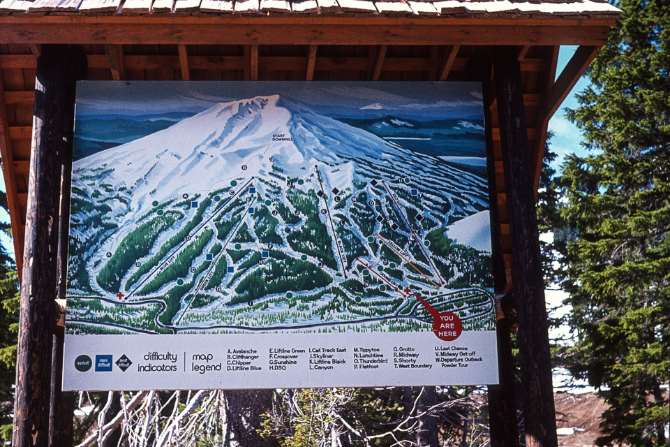 A dated trail map - 1974