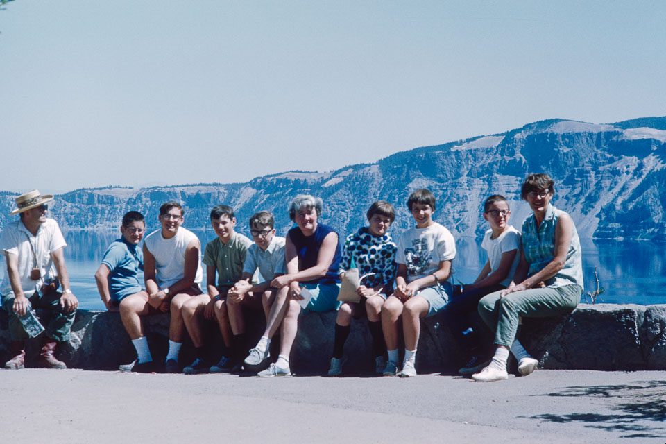 The Hornicks and others at Crater Lake