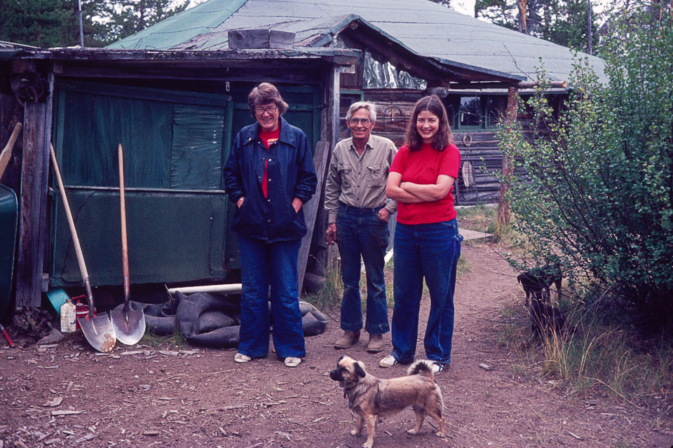 Mom, Dad, and Jeannie with Rosie and Amy