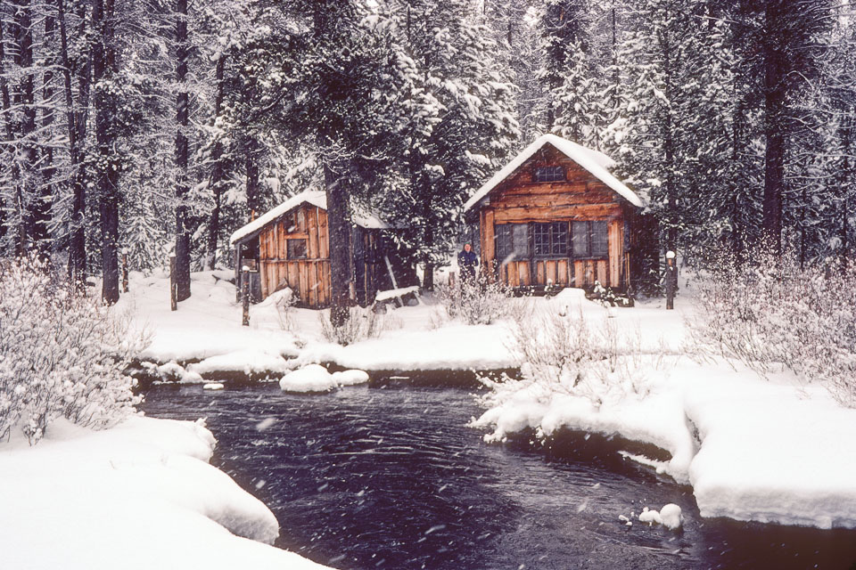 Grandfather's House in Winter