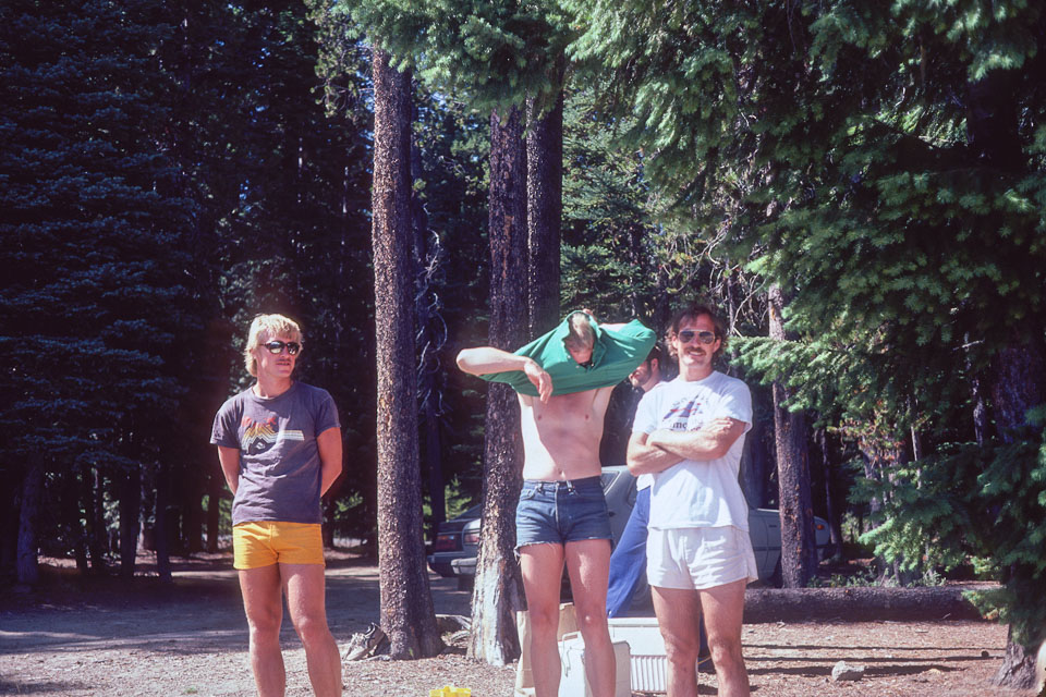 Ed Knoyle, ?, and Bill at Crescent lake