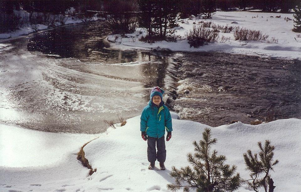 Alex in the snow at the Ranch