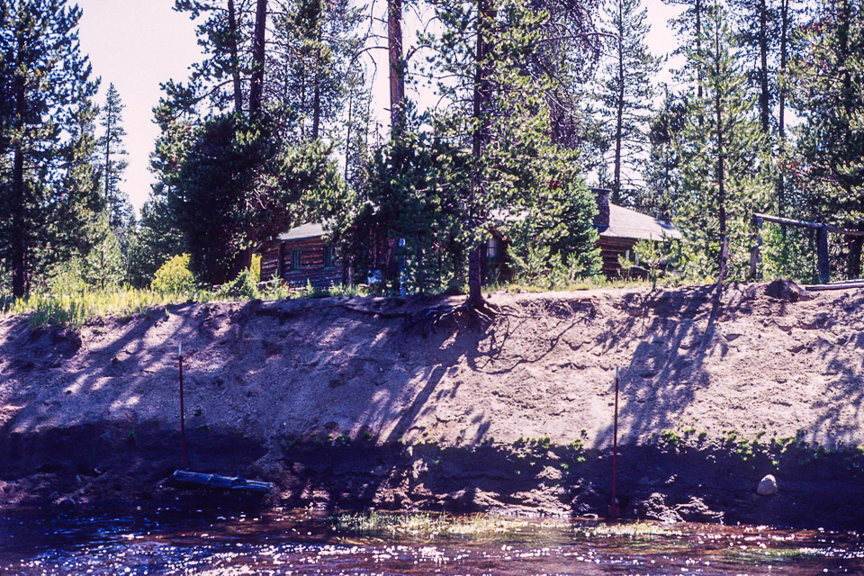 The cabin from the creek