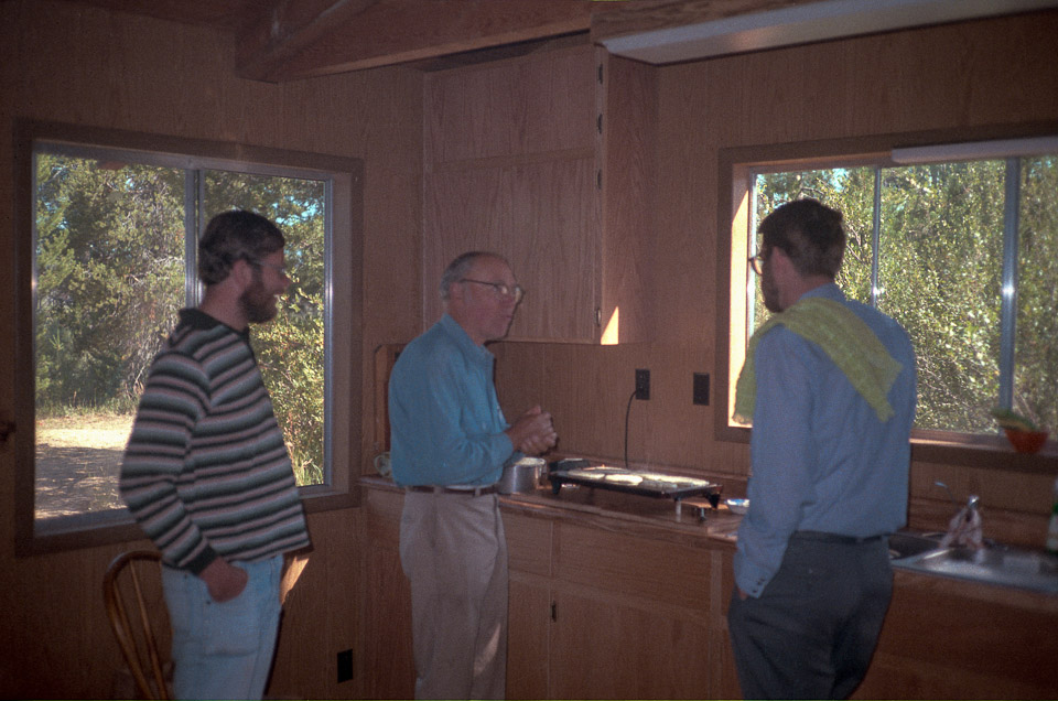 Larry Coats, George Jensen, and Richard at the Ranch