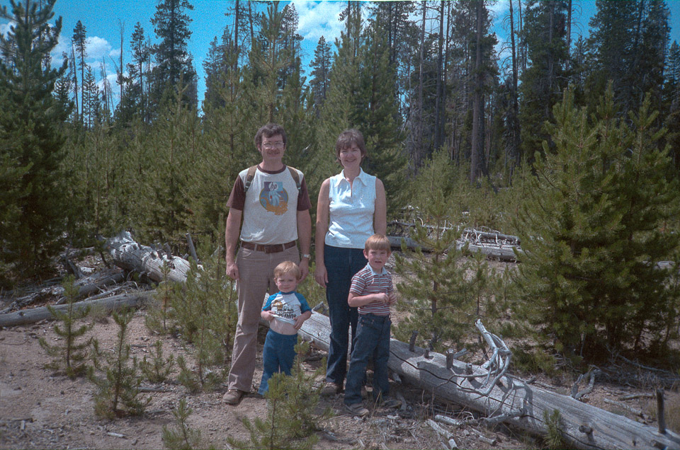 Doug, Kathy, Brian, and Jeff at Jeff's Tree Farm