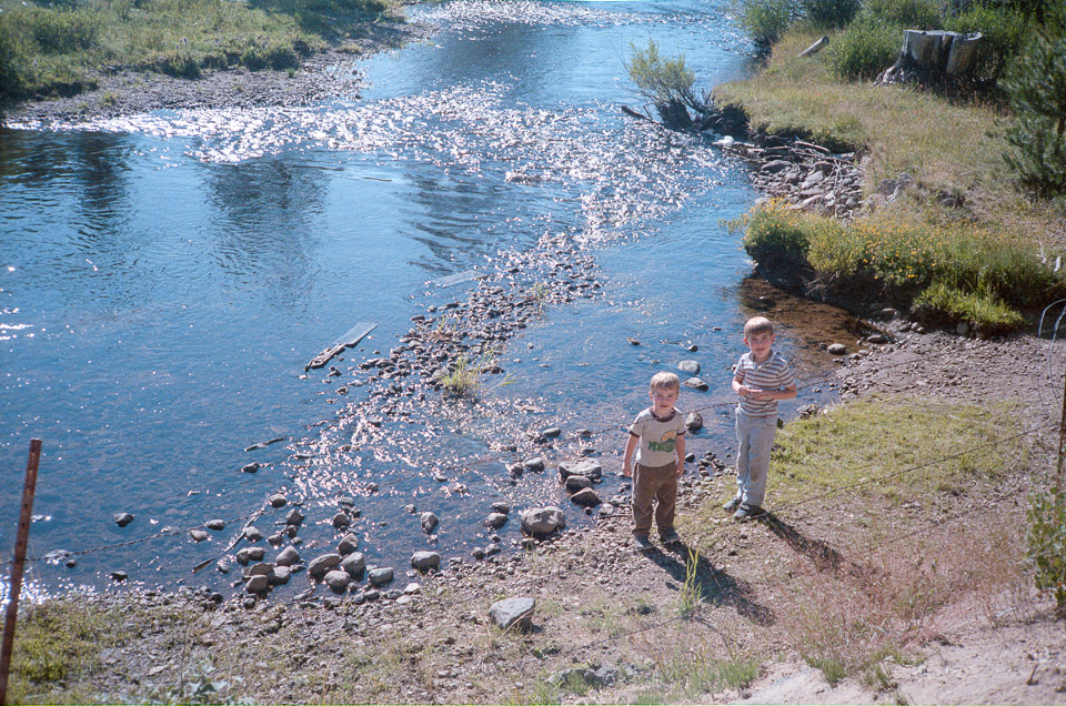 Brian and Jeff by the creek