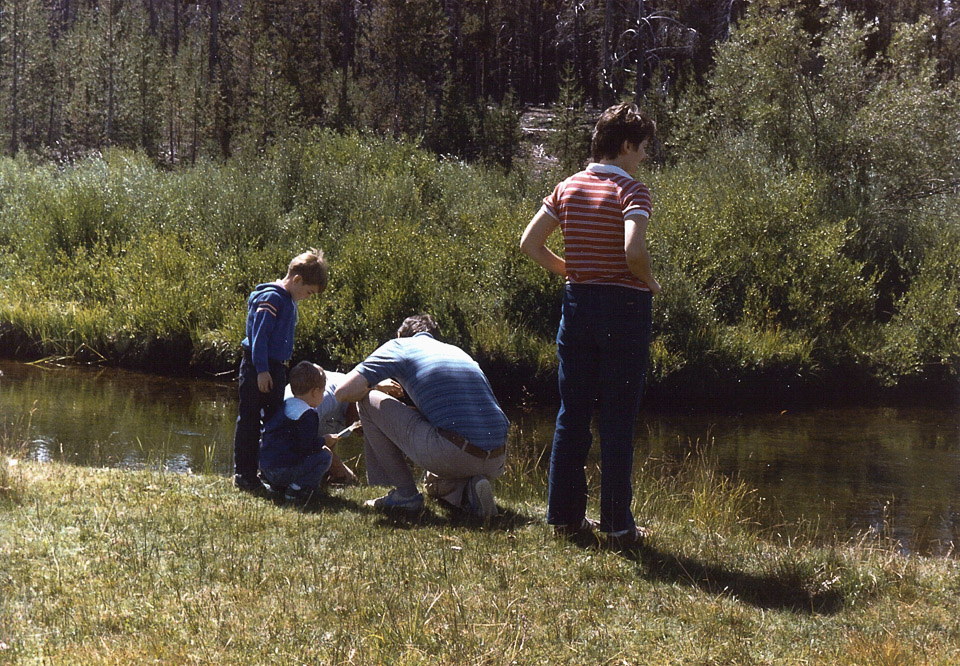 Jeff, Brian, Doug and Kathy fishing at the Ranch