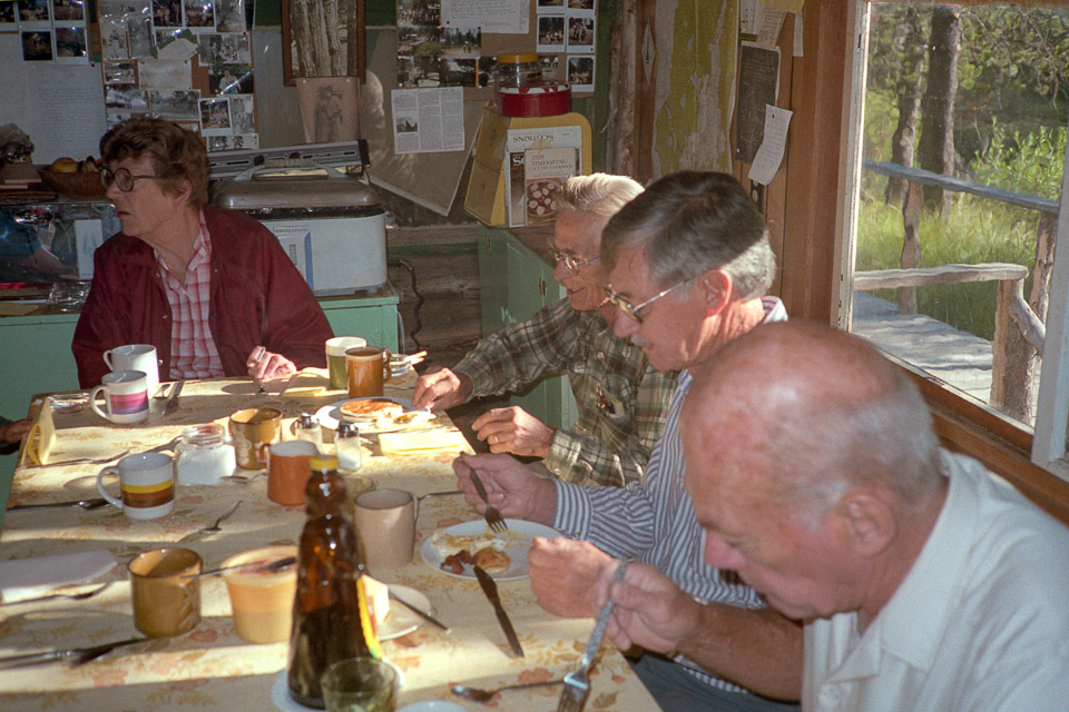 At Leah & Don's: Grandma Collins, Grandpa Collins, Charlie Goode, Doug Murray