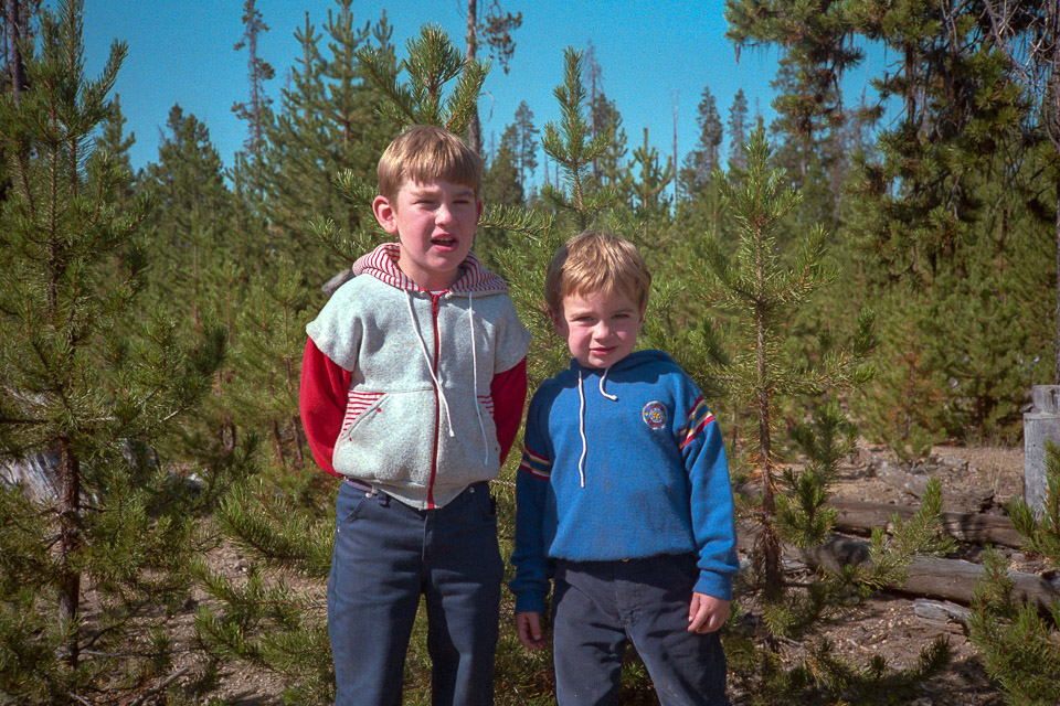 Jeff and Brian at Tree Farm