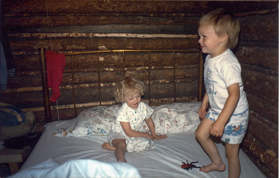 Campouts with friends: Shannon McDowell and Alex - 1988