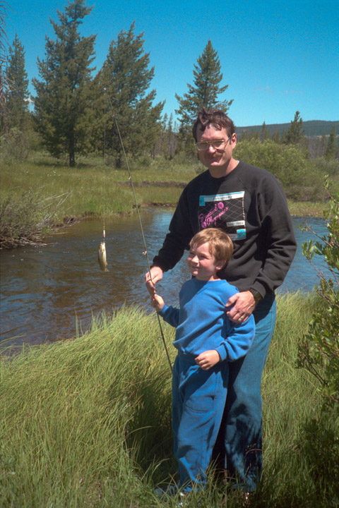 Brian's first catch?