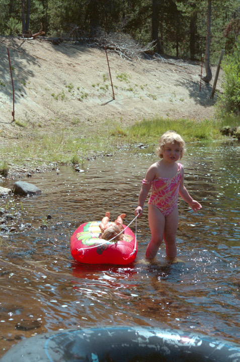 Liz in the creek