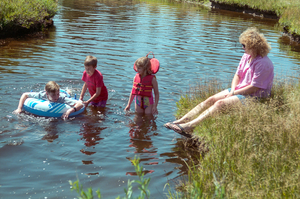 Brian, Alex, Liz and Linda on Big Marsh Creek