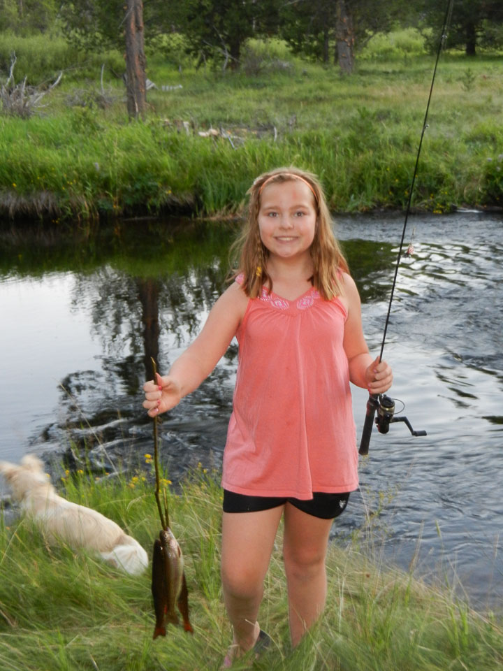 Maggie with her catch
Photo provided by Bill and Alex Collins