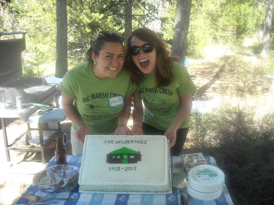 Mariah and Liz showing off the celebration cake that Linda made
Photo provided by Jeff Collins