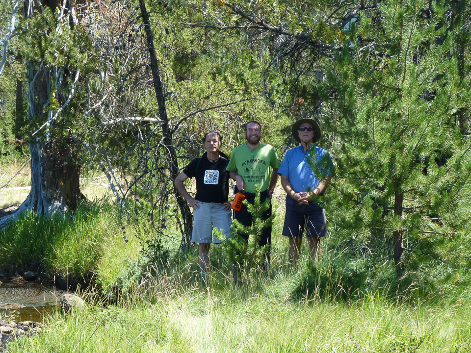 Jeff led Rick, George, Lynne and Lisette Jensen on a hike around the meadow.
Photo provided by Lynne Jensen